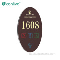 Nova porta doorplate de vidro DND doorplates personalizados